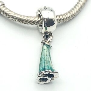 Pandora DISNEY Princess Elsa Dress Frozen Disney Dangle Charm 925 ALE